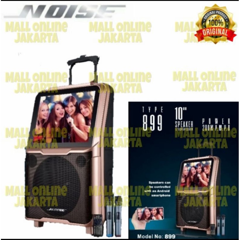 Speaker Portable Noise 899 10inch layar Video Monitor 15inch Ori