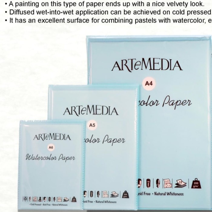 

[Best Seller] artemedia watercolor paper A4 200gsm 12 sht