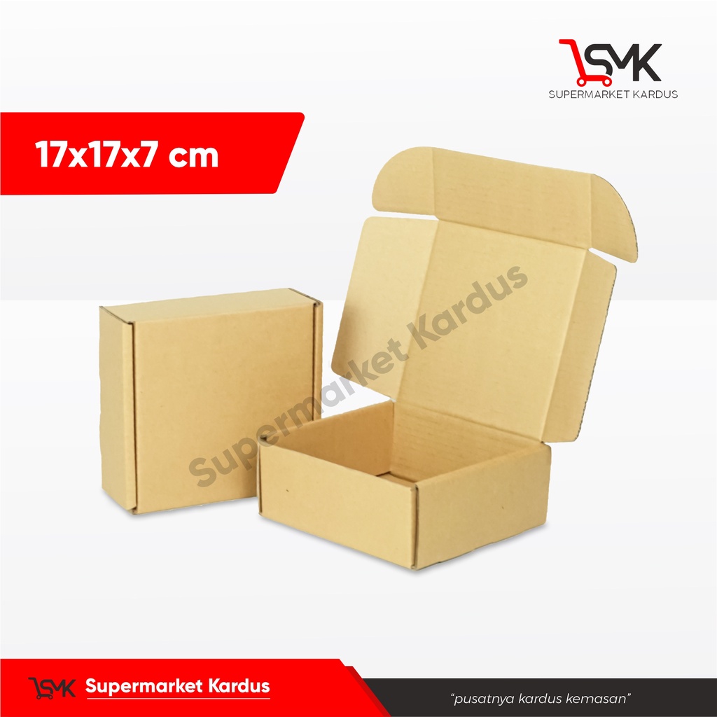 

Box 17x17x7 cm (SGX) kardus/Karton/Paking/hampers/gift/Hampers/tinggi7
