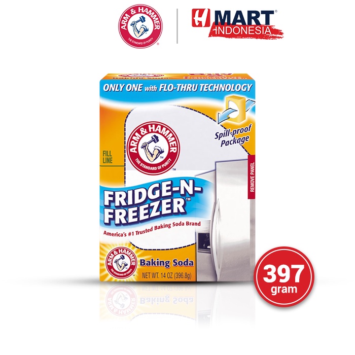 

ARM & HAMMER FRIDGE-N-FREEZER - Baking Soda Serbaguna Asli USA 397g