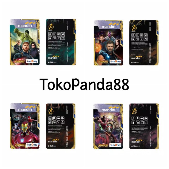 Emoney Etoll Mandiri Avenger - Capt America, Thor, Iron Man, Star Lord
