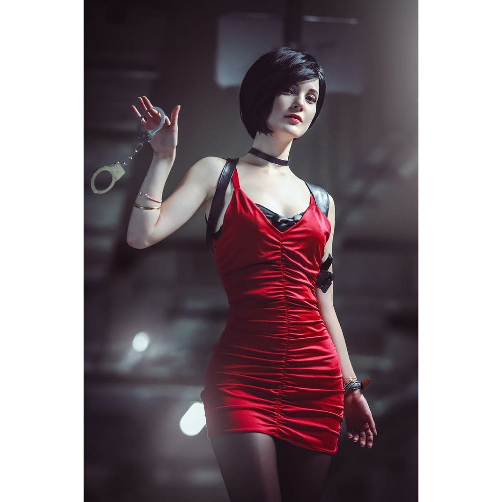 Cosplay Ada Wong Resident Evil 2 (harness dada dan paha)