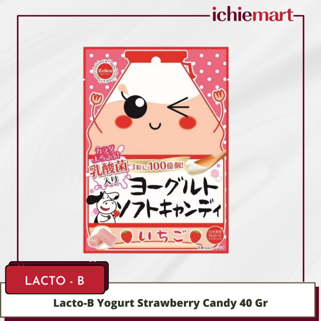 

Zelico Lactobacillus Yogurt Strawberry Candy 40 Gr