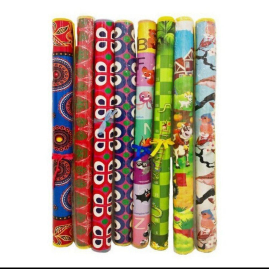 Tikar Lantai Spon Motif Kartun / Karpet Spon - Motif Random