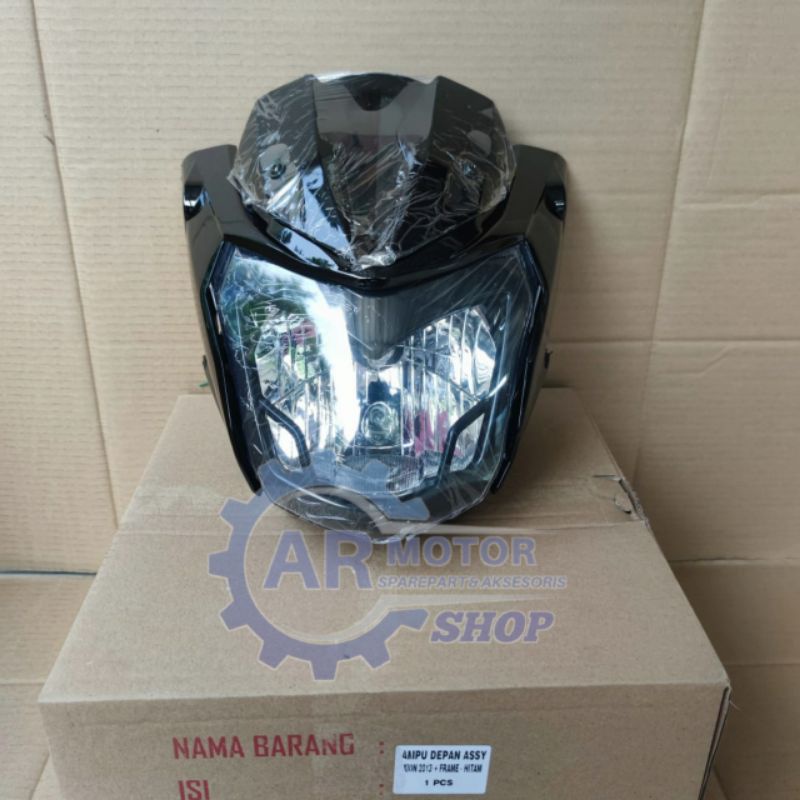 BATOK KEPALA PLUS REFLEKTOR DEPAN VIXION NEW 2013 - 2014 HITAM