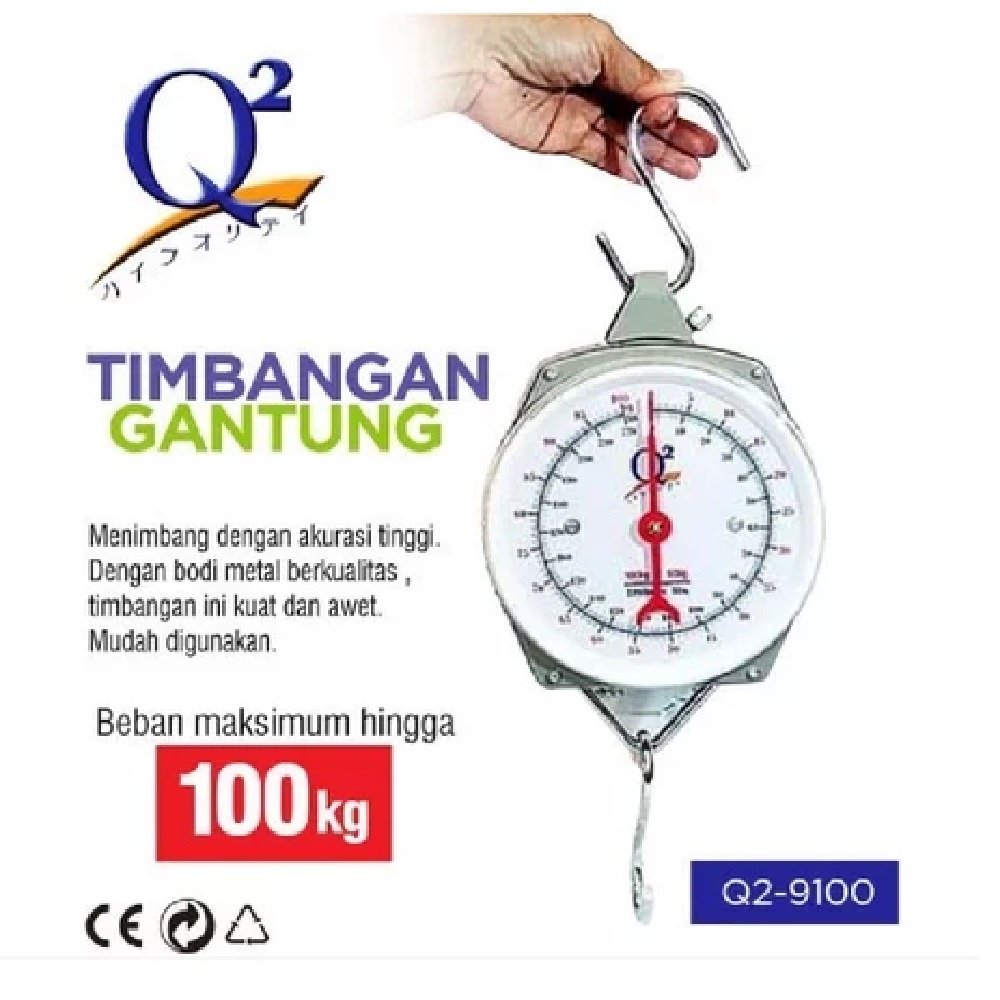 Q2 Timbangan Gantung 100 Kg / Timbangan Daging