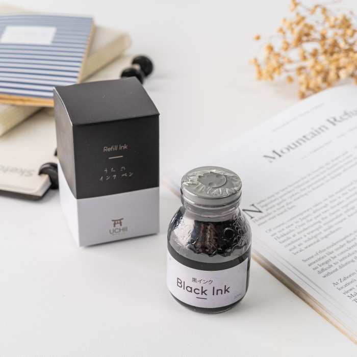 

UCHII Fountain Pen Ink Black Refill | Tinta Pena Cair Isi Ulang Hitam - Hitam