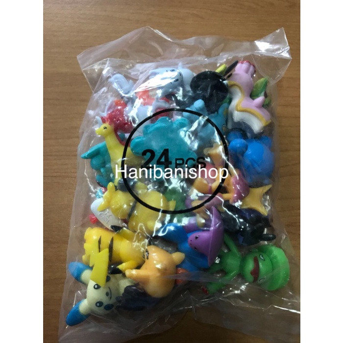 Action Figure Mainan Pokemon Figure Isi 24 Piece Random - Pokemon 24 pcs