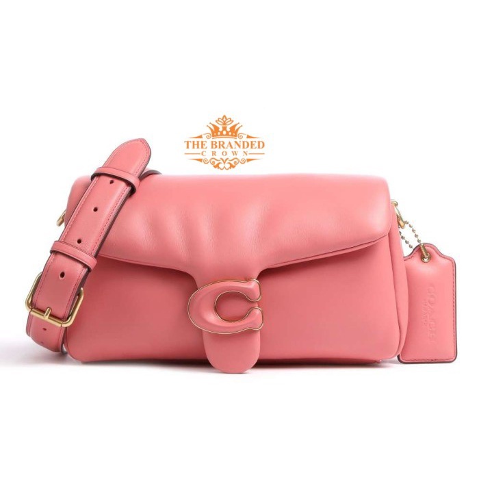 VS Tas Coach *0772* Piillow Tabby Shoulder Bag Leather Rose Vvs