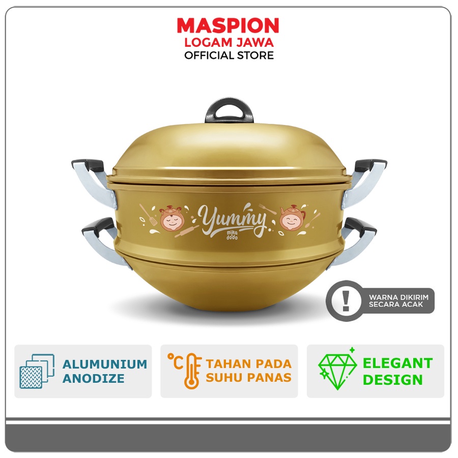 Maspion Mikado Panci Steamer Alumunium Langseng Mika 33/2 Susun