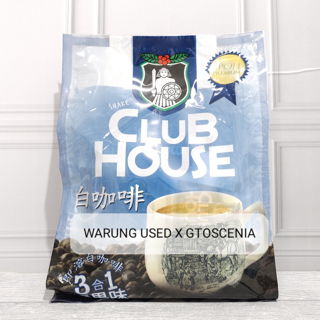 

Shake Club House 3in1 Hazelnut White Coffee 12sx40gr HALAL (Biru)