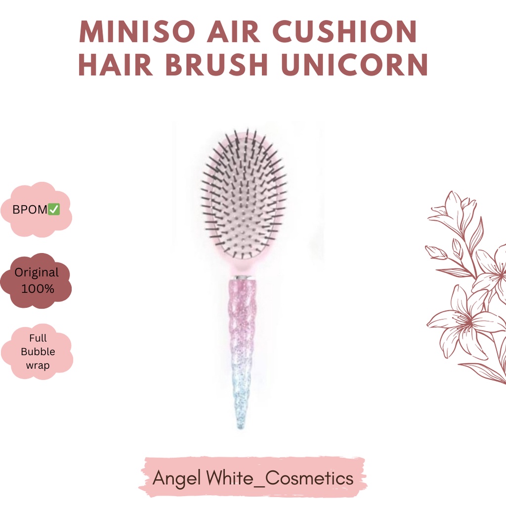 MINISO Sisir unicorn dream colorful air cushion hair brush