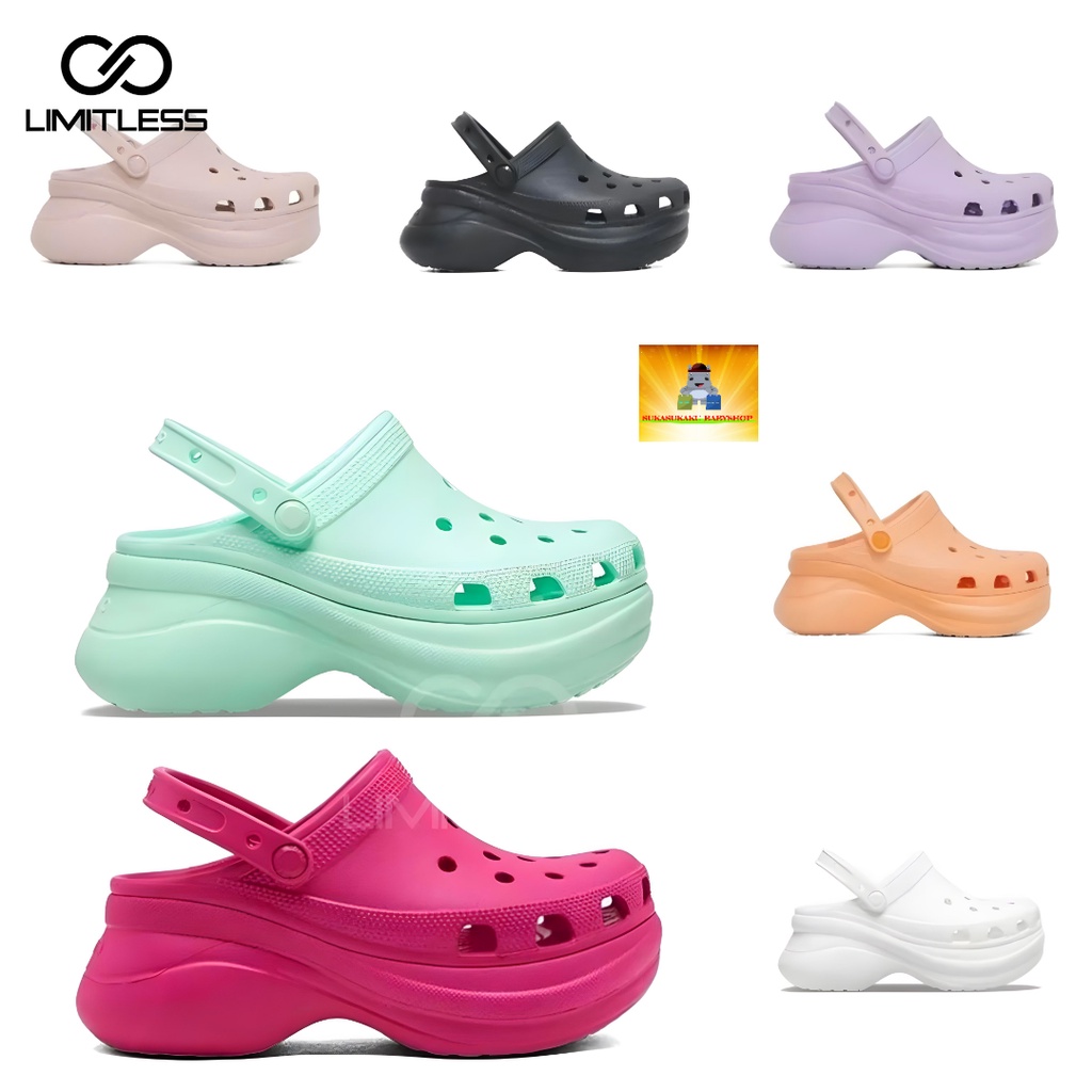 Sandal Slip On Wanita Baim Fuji Polos Viral Jibbitz Sandal Cewek Selop New Model Limitless