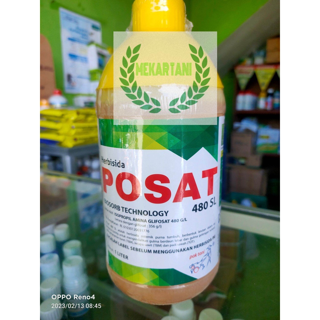 Posat 1 liter original / HERBISIDA POSAT 480SL PAK TANI 1 LITER ORIGINAL