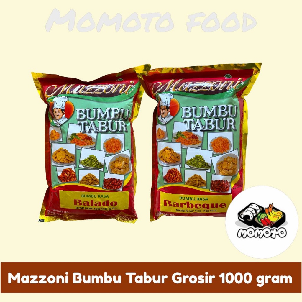 Mazzoni Bumbu Tabur Grosir 1 kg Balado Cabe Bubuk Chili Cireng Basreng