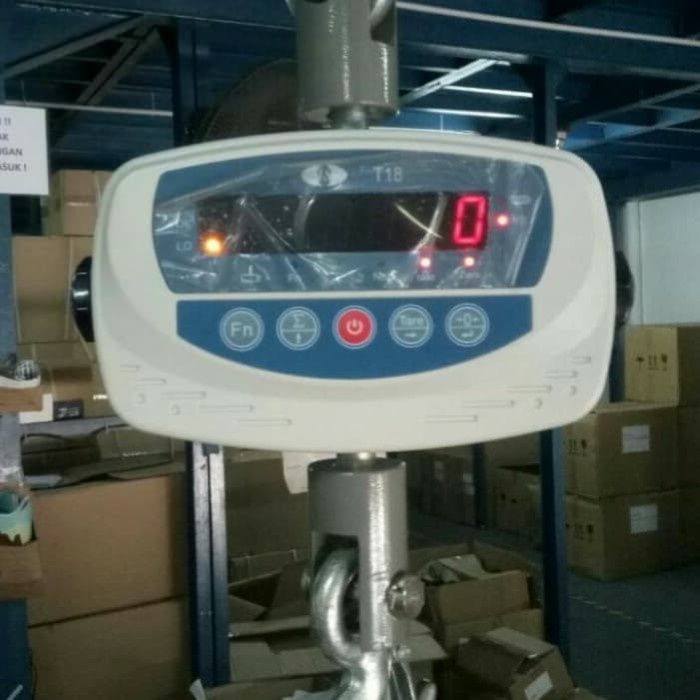timbangan gantung digital / timbangan besi SONIC T18 cap 2ton Juragan Timbangan Digital