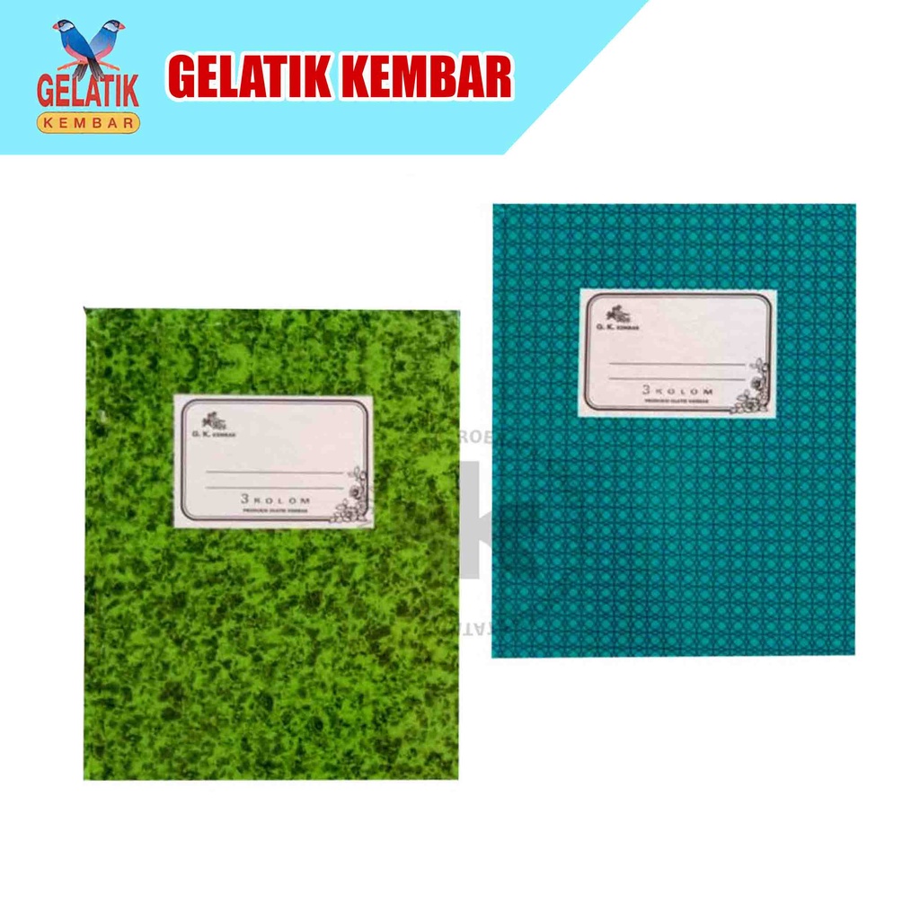

Gelatik Kembar Hardcover Buku Kas Folio 100 - 3 Kolom