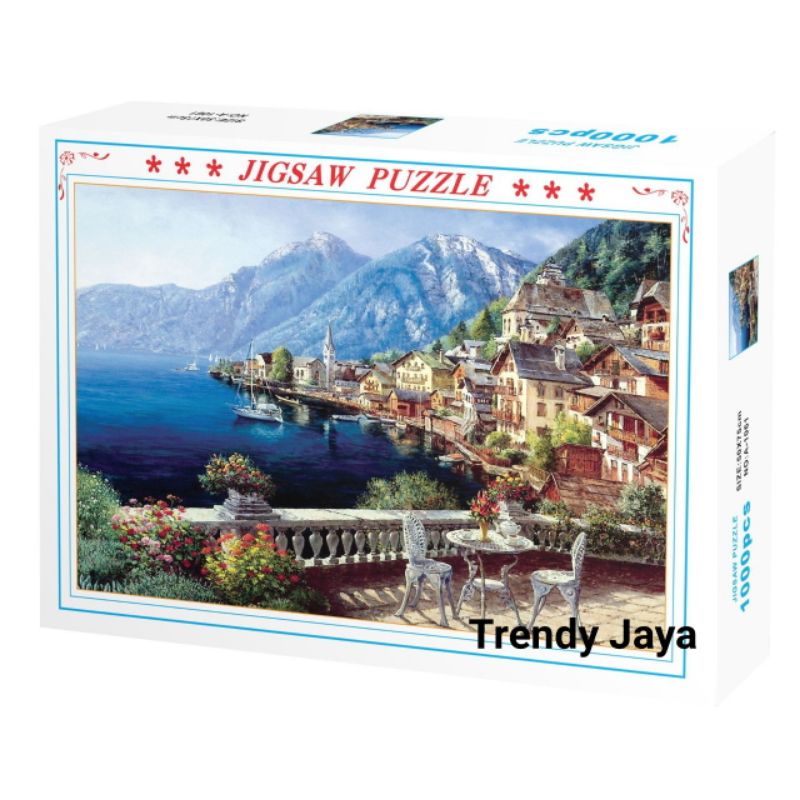 Puzzle 1000 Pcs Jigsaw Puzzle Ukuran Besar 50 X 75 Cm Besar Amyra Dharma