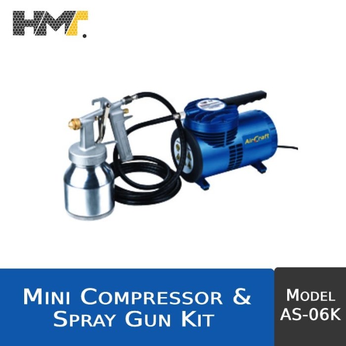 Kompresor Mini & Semprot Cat / Mini Air Compressor & Spray Gun Kit