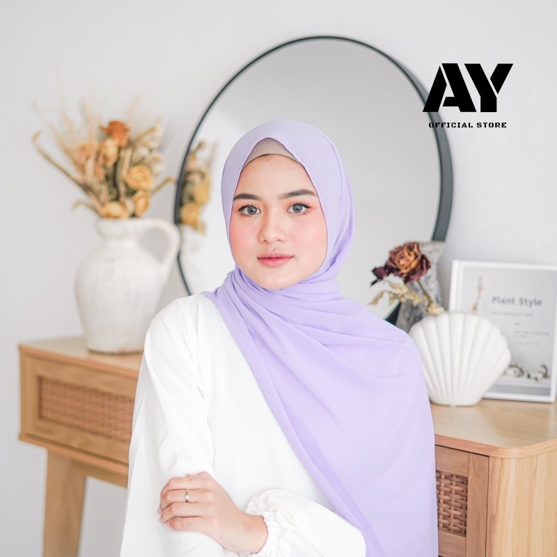 jilbab pashmina ceruty babydoll premium size 180x75 jahit tepi/kerudung pasmina ceruty baby doll pre
