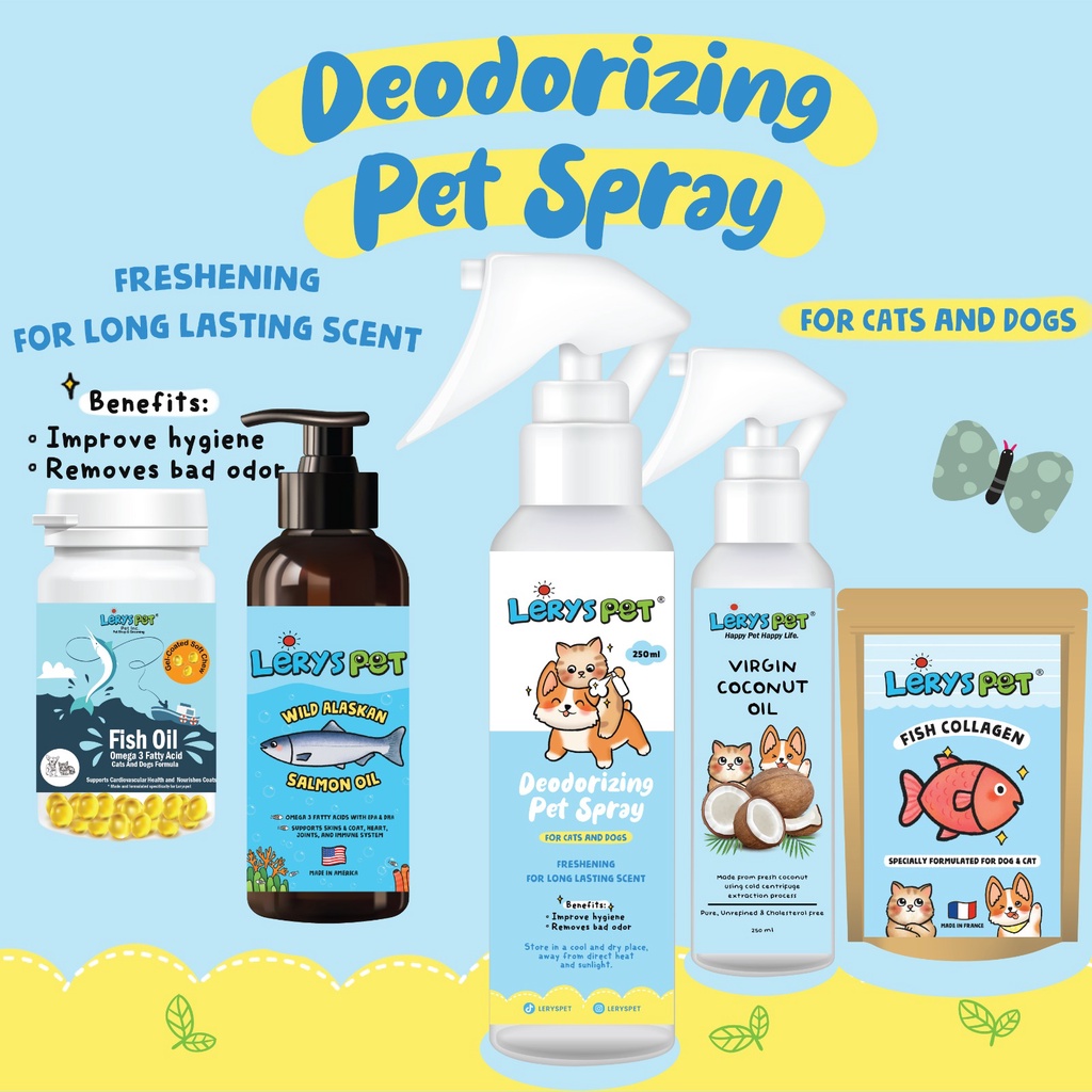 Deodorizing + Salmon Oil + VCO + Fish Collagen + Fish oil