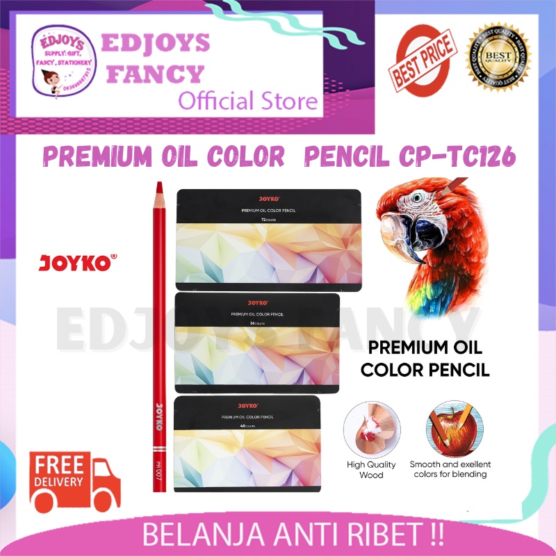 

Joyko pensil warna Joyko Premium Oil Color 48 warna CP TC126