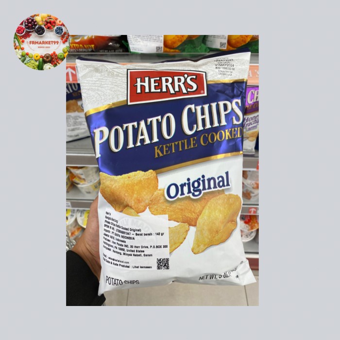 

Herrs Potato Chips Original Keripik Kentang Rasa Original