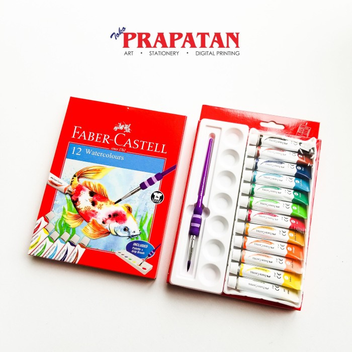 

[LD-0531] Faber Castell Tube Watercolor 12 Warna 10 04N