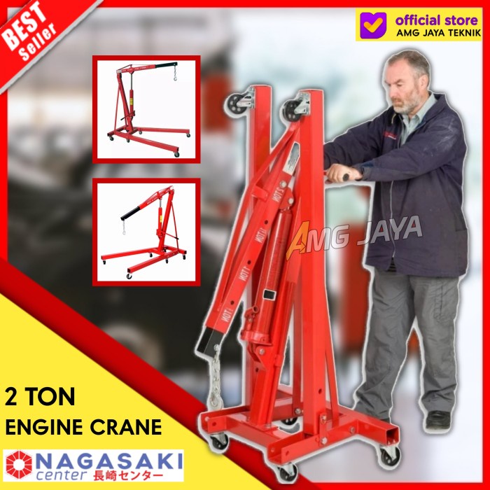 Engine Crane 2 Ton Alat Angkut Benda Berat Engine Crane Manual 2000KG