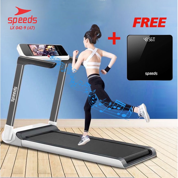 SPEEDS Sport Treadmill Elektrik Alat Olahraga Fitness Latihan Gym Equipment Running Machine LX 042-9