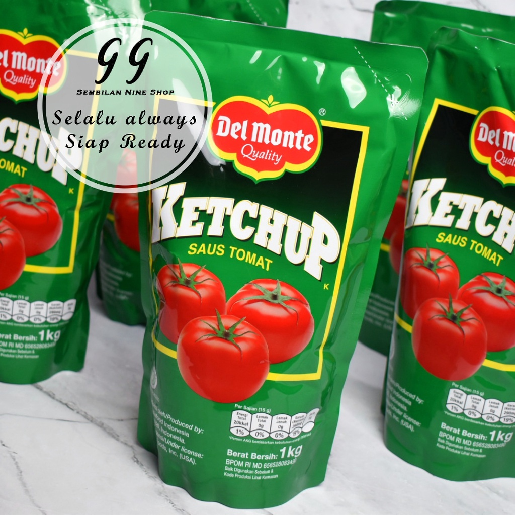 

Del Monte Saus TOMAT 1 KG Tomato Sauce Ketchup Saos
