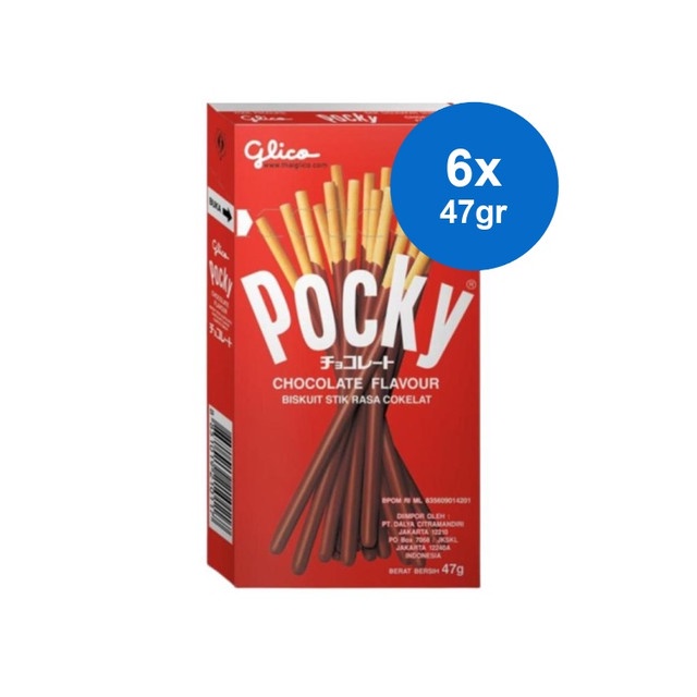 

Glico Pocky Biskuit Stick Chocolate 6 x 47 gr