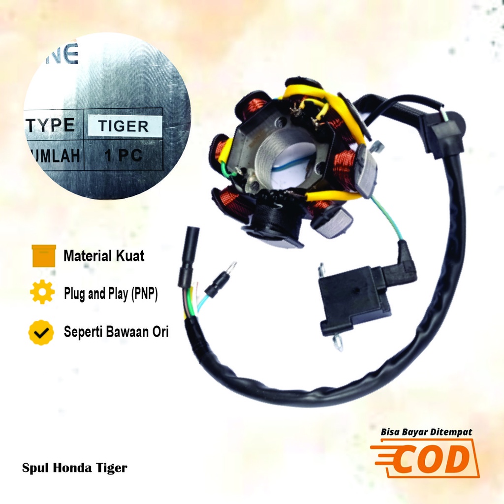 Spul Spull Honda Tiger Lama Stator Assy Pulser Sepul Motor Lokal
