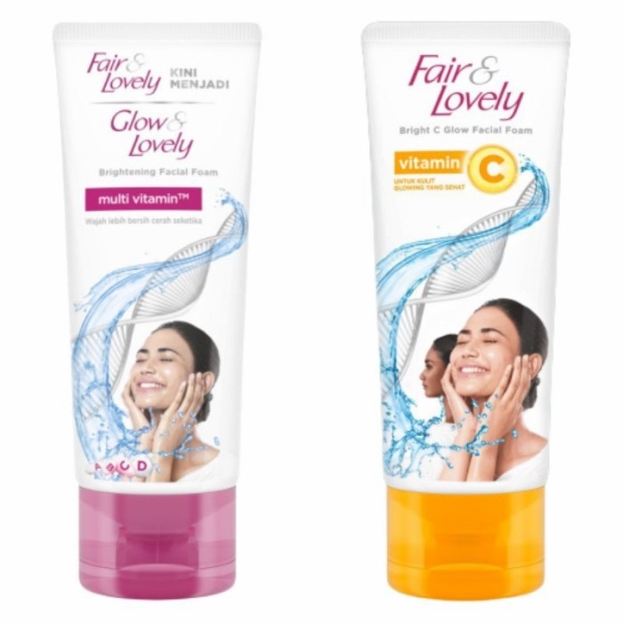 FAIR & LOVELY / GLOW  | Facial Wash | Vitamin C | Multivitamin sabun muka wanita