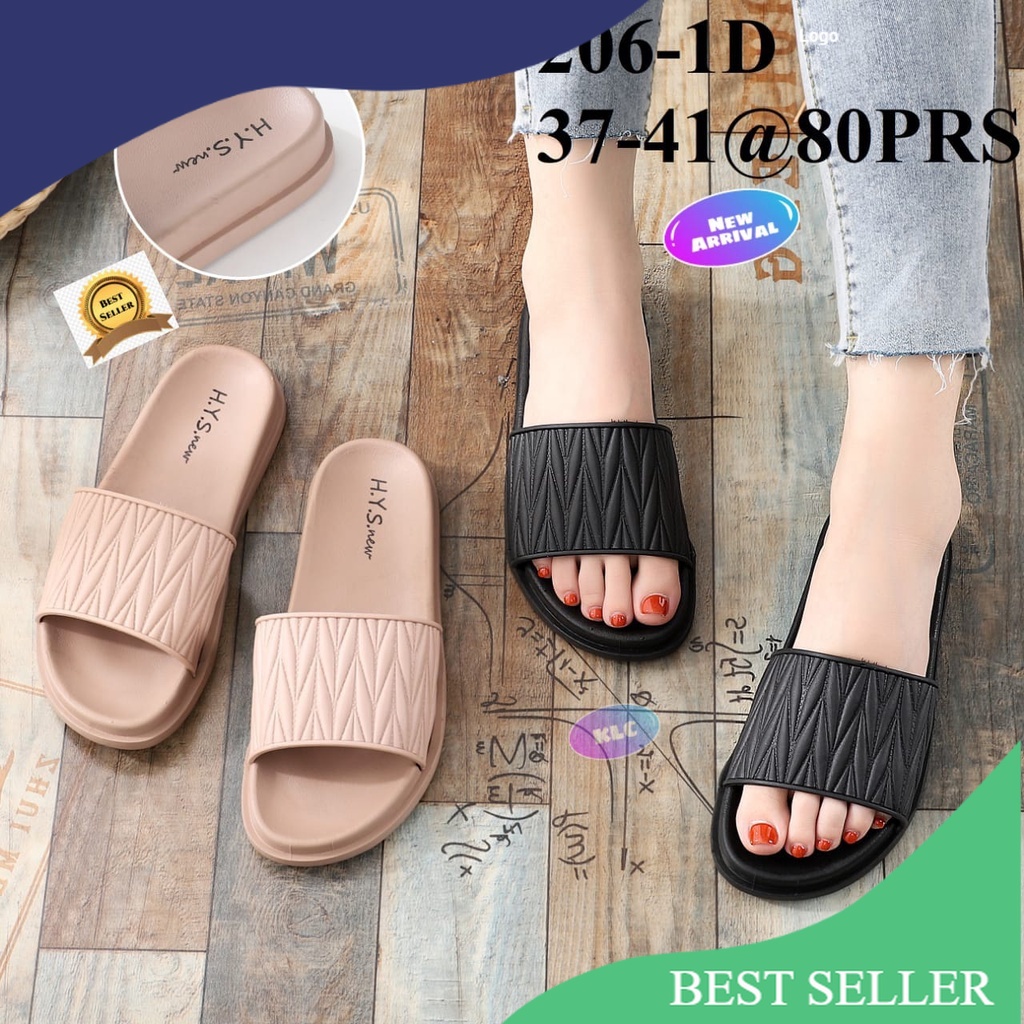 HYS 206-1 sandal karet wanita sandal santai perempuan terbaru ori produk import/ Beautiful