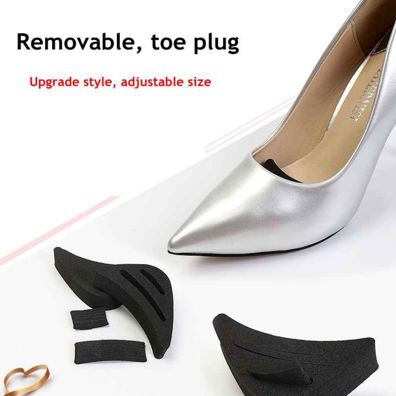 Pengganjal Sepatu - Insole Bantalan Empuk Busa - Forefoot High Heel Pad - Toe Plug Ganjalan Sepatu -