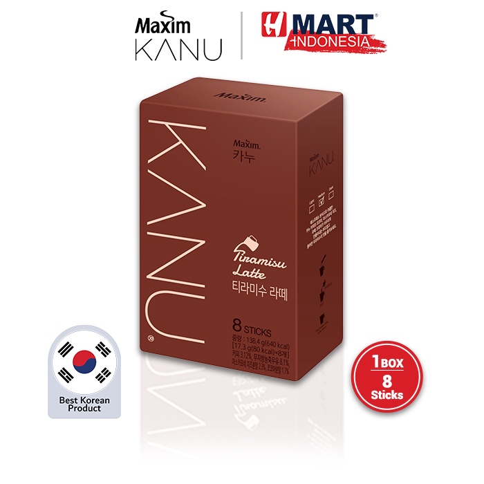 

Maxim KANU Tiramisu Latte - Kopi Instan Asli Korea 8 Sticks 138.4g