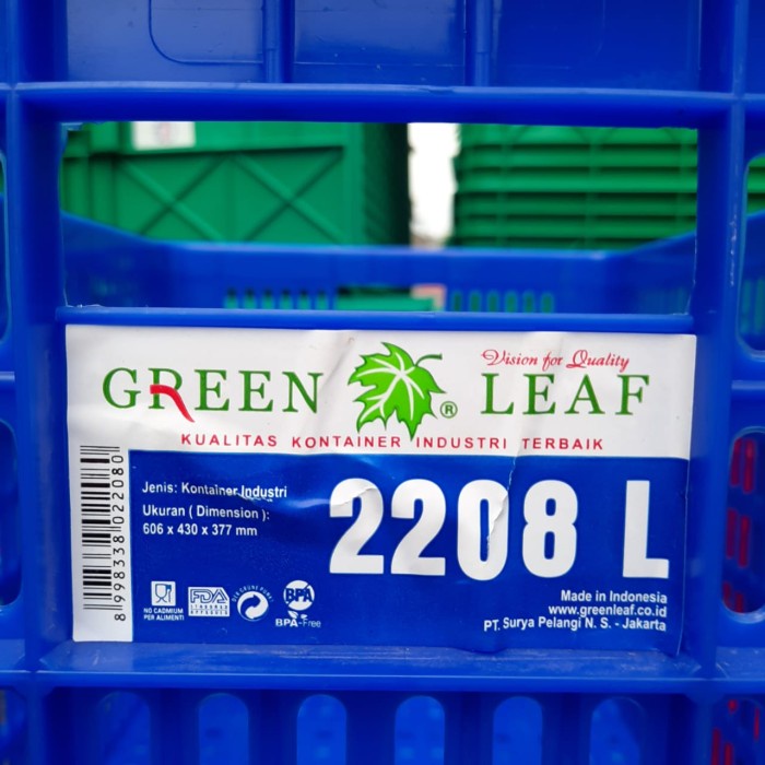 

Keranjang Industri 2206-2208 L / Container Industri Green Leaf - 2206