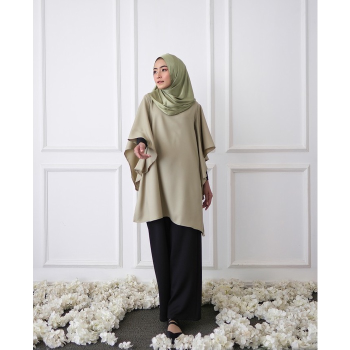 KEIZHA &amp; SOLEHA Allamanda Tunic Baju Atasan Wanita Blus Muslim