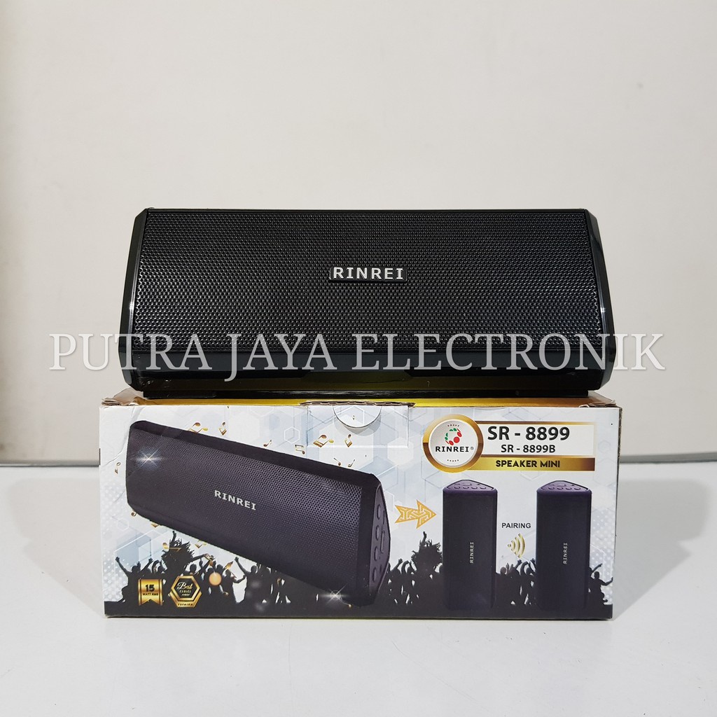 SPEAKER MINI RINREI SR 8899 B TWS BLUETOOTH USB AUX