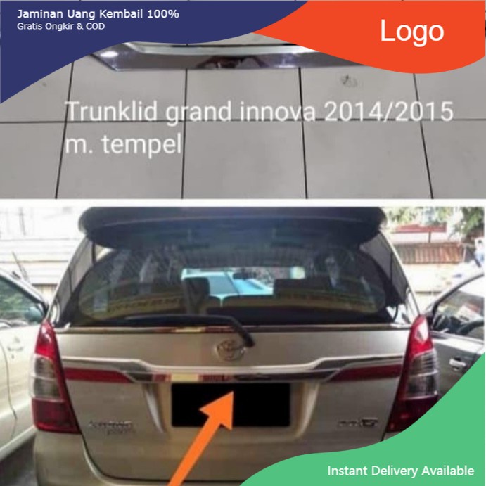 list trunklid trunk lid grand Innova 2014-2015 model tempel Little