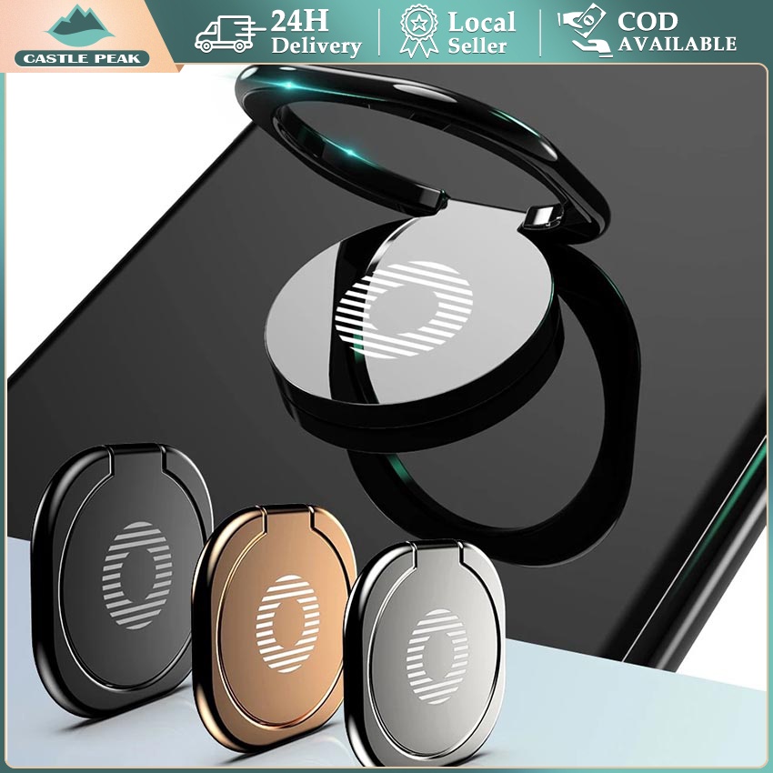 Ring Holder HP Stand 360 Derajat Universal / Metal Ring Cicin Handphone Stand Finger / Tipis Phone S