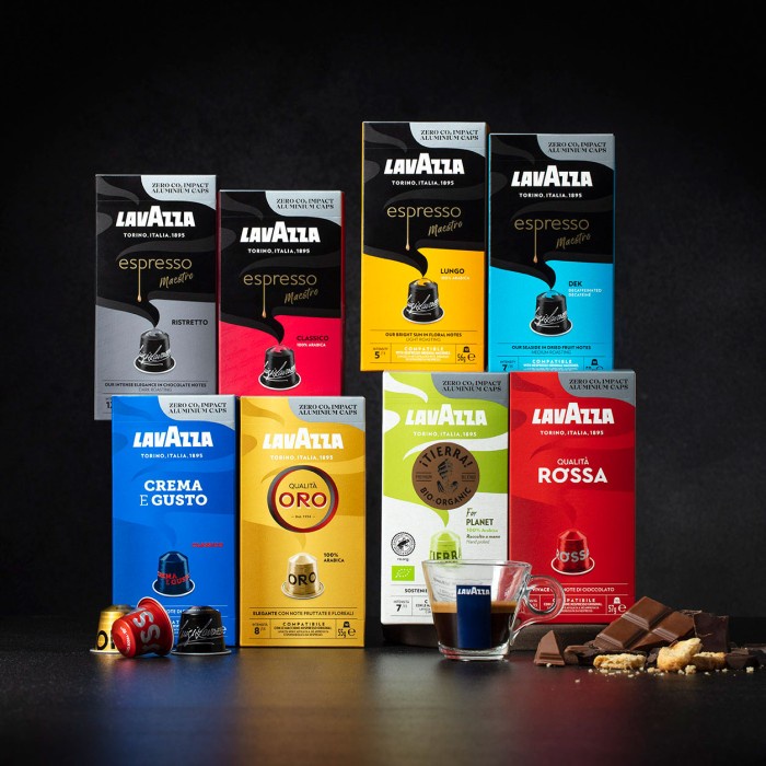 

Lavazza Nespresso Coffee Capsule - Kopi Kapsul - Made in Italy 1 Box Isi 10