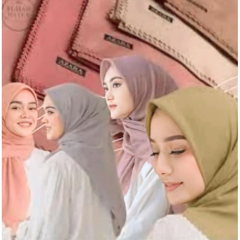 Hjab Segi Empat Voal laser Cut Polos Premium Kerudung Lasercut Paris Jilbab Polos Lasercut
