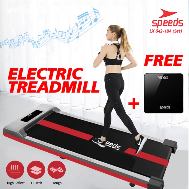 SPEEDS Sport Treadmill Elektrik Alat Olaharaga Fitness Latihan Gym Equipment Running Machine Multifu