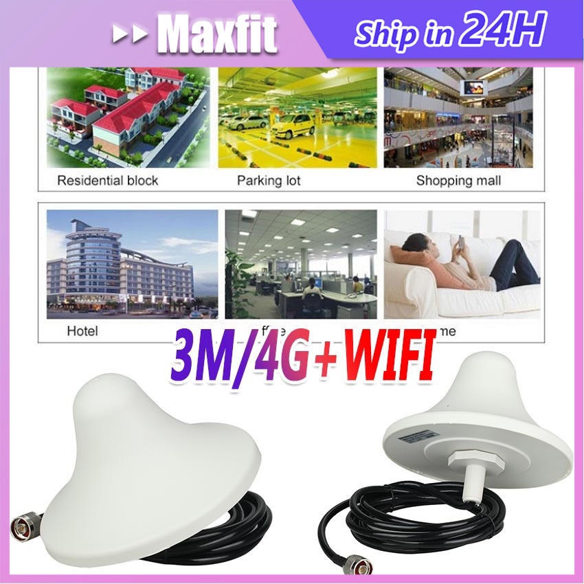 Ceiling Antena 3Meter 4G LTE Indoor 2G 3G Umts Untuk Signal Repeater Booster Sinyal