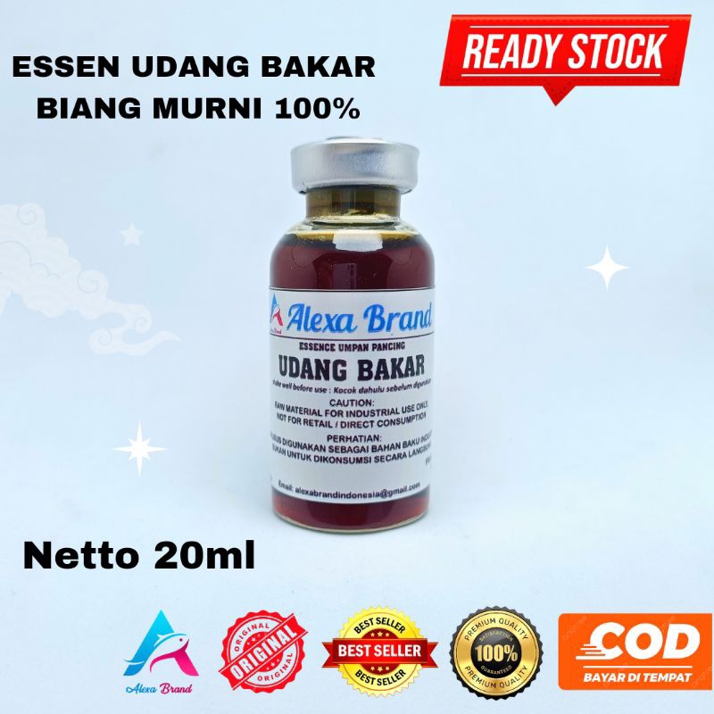 Essen Udang bakar biang murni 100% - esen udang asap Alexa brand - esen udang - umpan pancing
