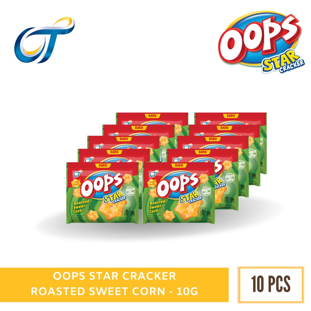 

Oops Star Roasted Sweet Corn 10GR - [1 Renceng Isi 10 Pcs]