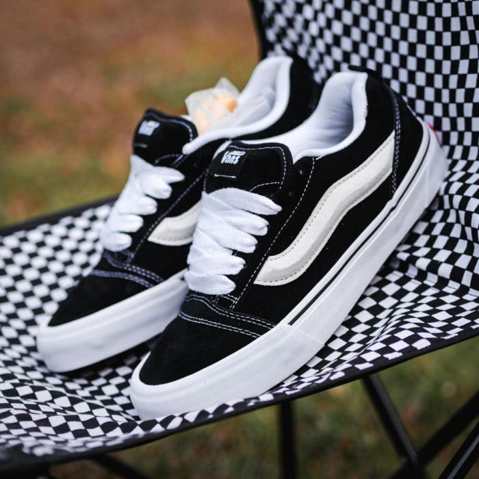 VANS KNU SKOOL VALUT LX VR3 x IMRAN POTATO BLACK WHITE ORIGINAL