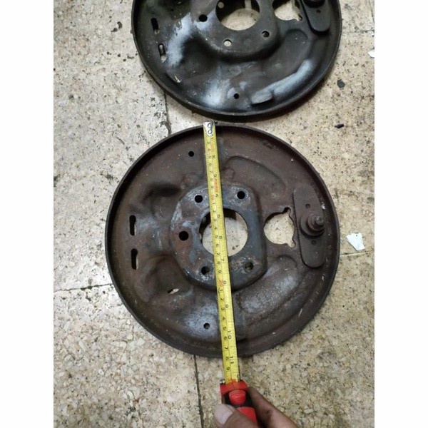plat tromol rem belakang copotan Jeep CJ7